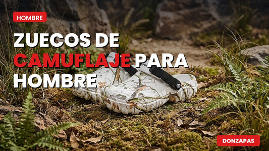 Zuecos de camuflaje para hombre