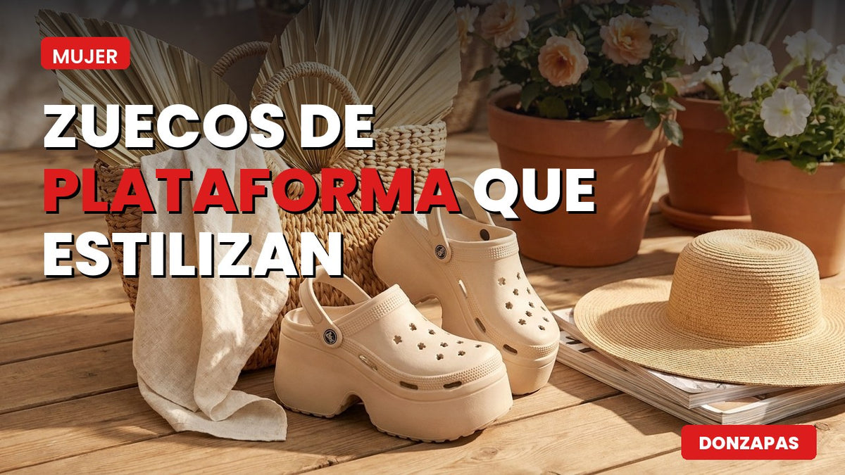 Zuecos de plataforma que estilizan