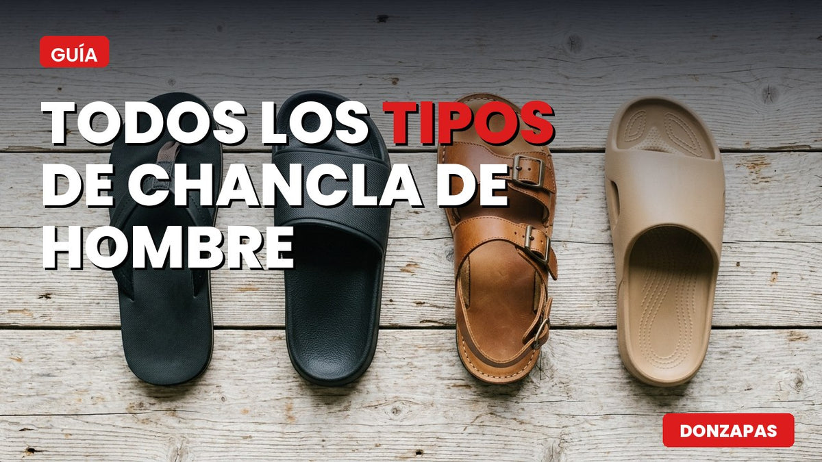 Todos los tipos de chancla de hombre