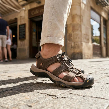 Sandalias Piel Hombre Romanas | Cuero Estilo Romano