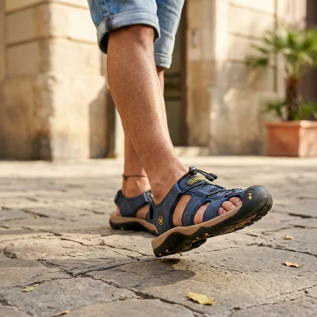 Sandalias Piel Hombre Romanas | Cuero Estilo Romano
