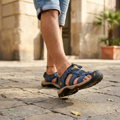 Sandalias Piel Hombre Romanas | Cuero Estilo Romano