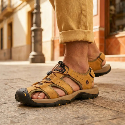 Sandalias Piel Hombre Romanas | Cuero Estilo Romano