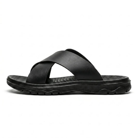 Sandalias Tiras Cruzadas Hombre | Cuero Tallas Grandes 38-47