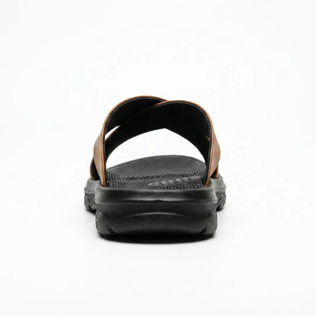 Sandalias Tiras Cruzadas Hombre | Cuero Tallas Grandes 38-47
