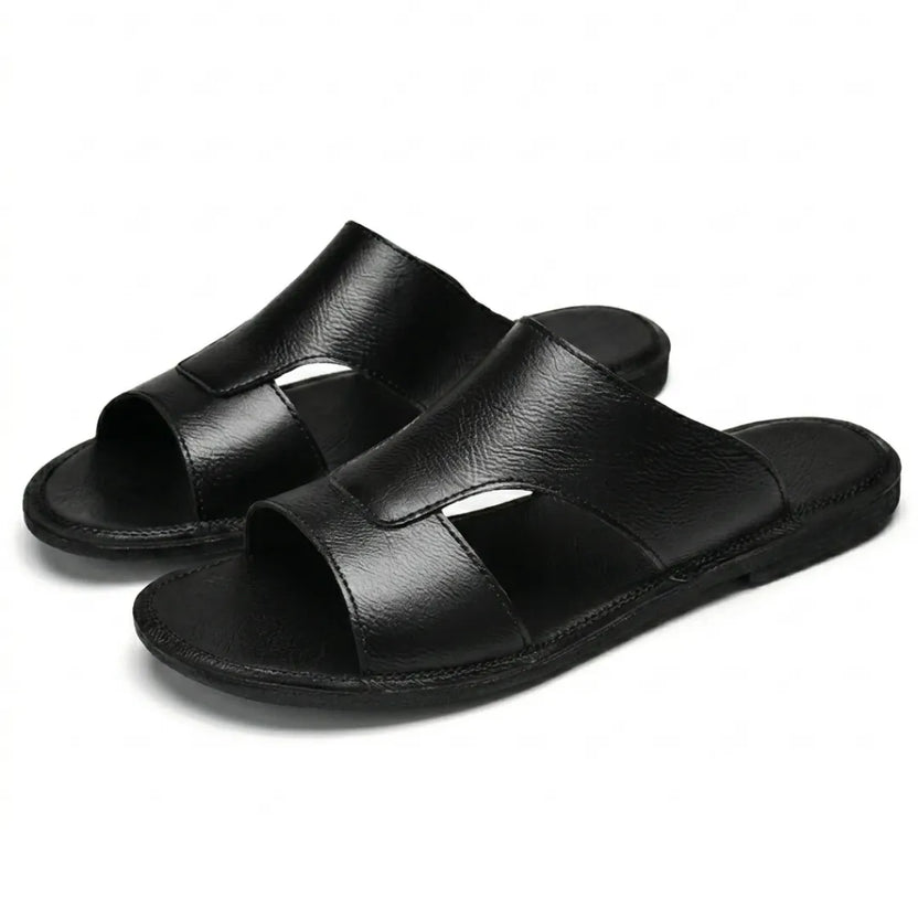 Sandalias Piel Hombre Casual | Cuero Playa Suela Goma