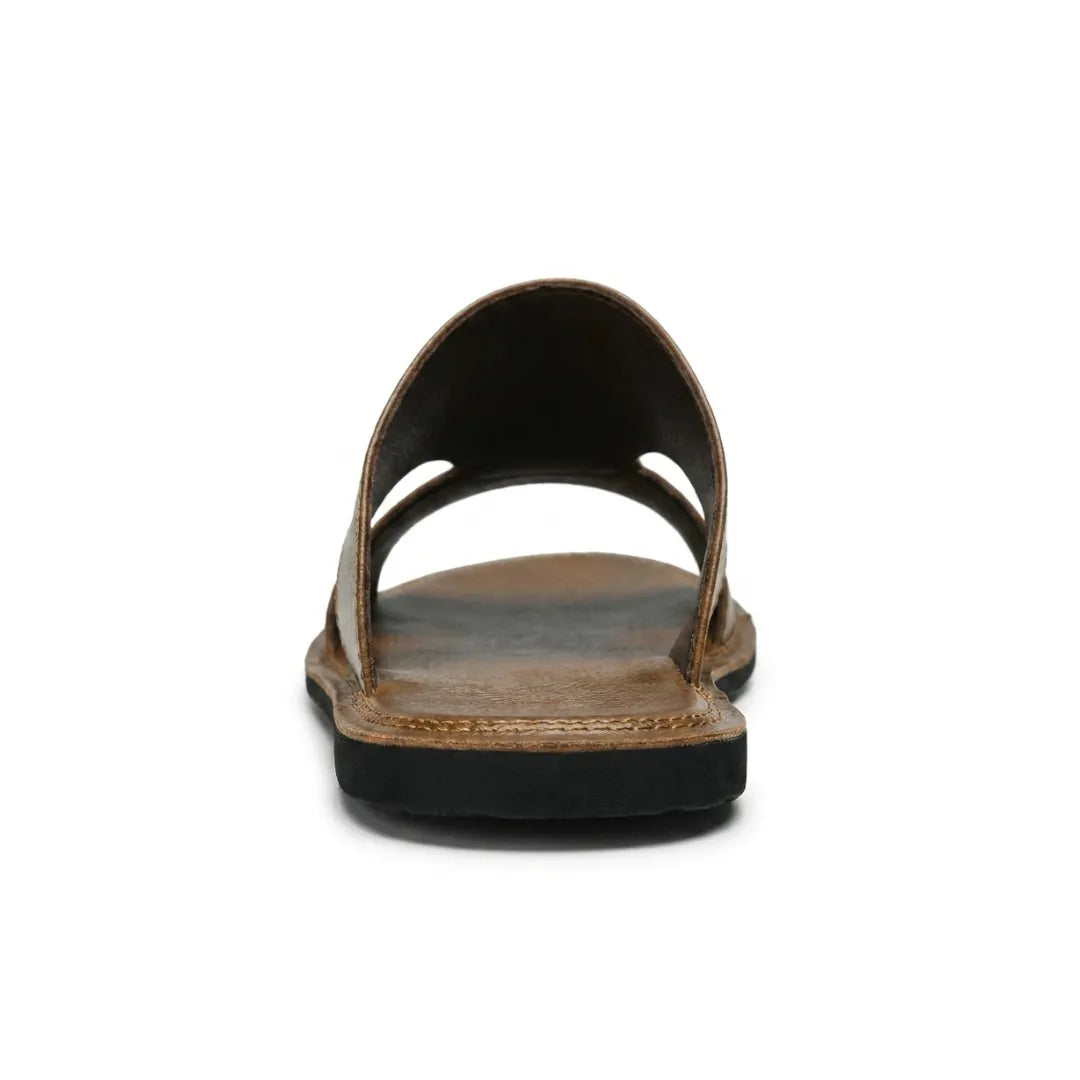 Sandalias Piel Hombre Casual | Cuero Playa Suela Goma