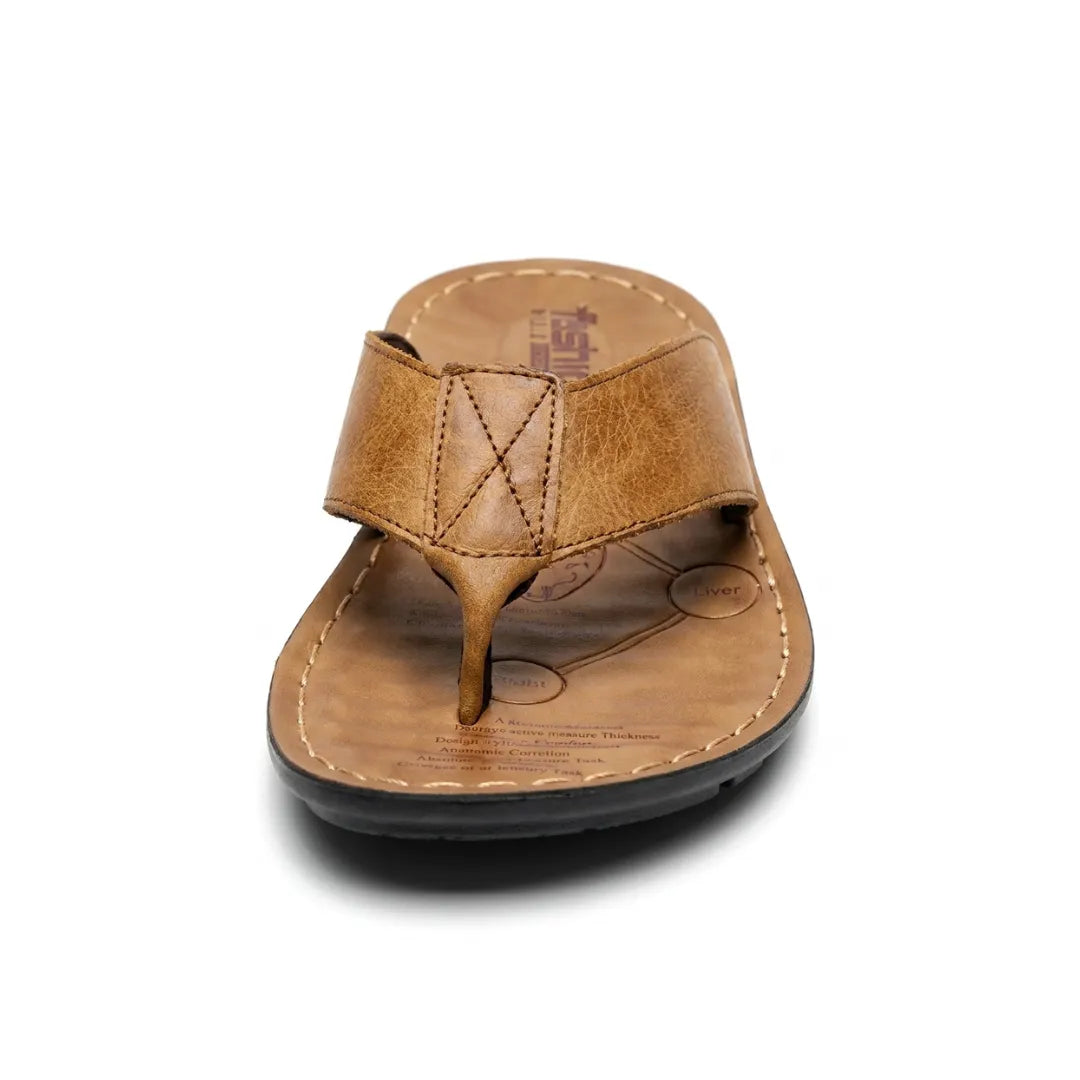 chanclas hombre cuero genuino verano uso diario ligeras