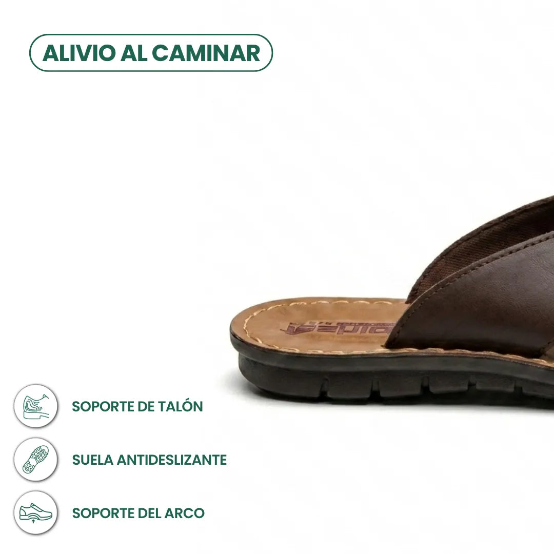 sandalias hombre cuero sintetico suela antideslizante verano
