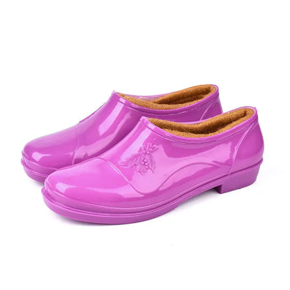 Katiuskas cortas de mujer color morado con forro
