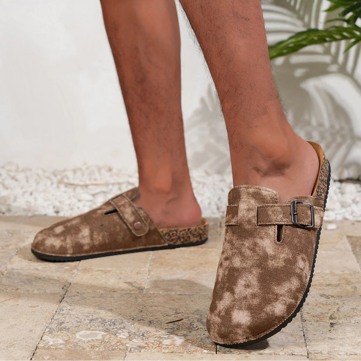 Zuecos Lona Hombre | Sin Cordones Suela Corcho