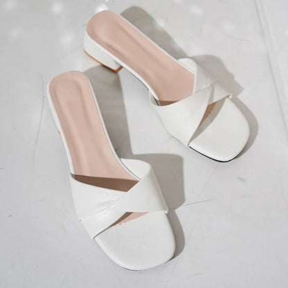 Pantofole estive color caramello da donna