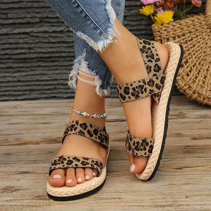 Sandalias Planas Leopardo Urban