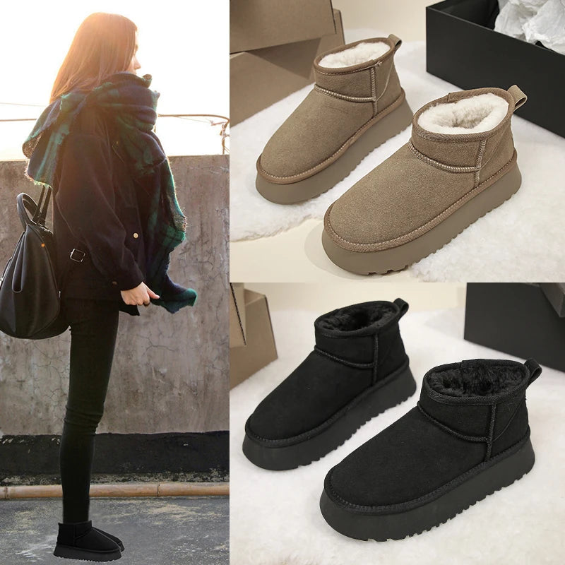 Botas estilo Ugg plataforma