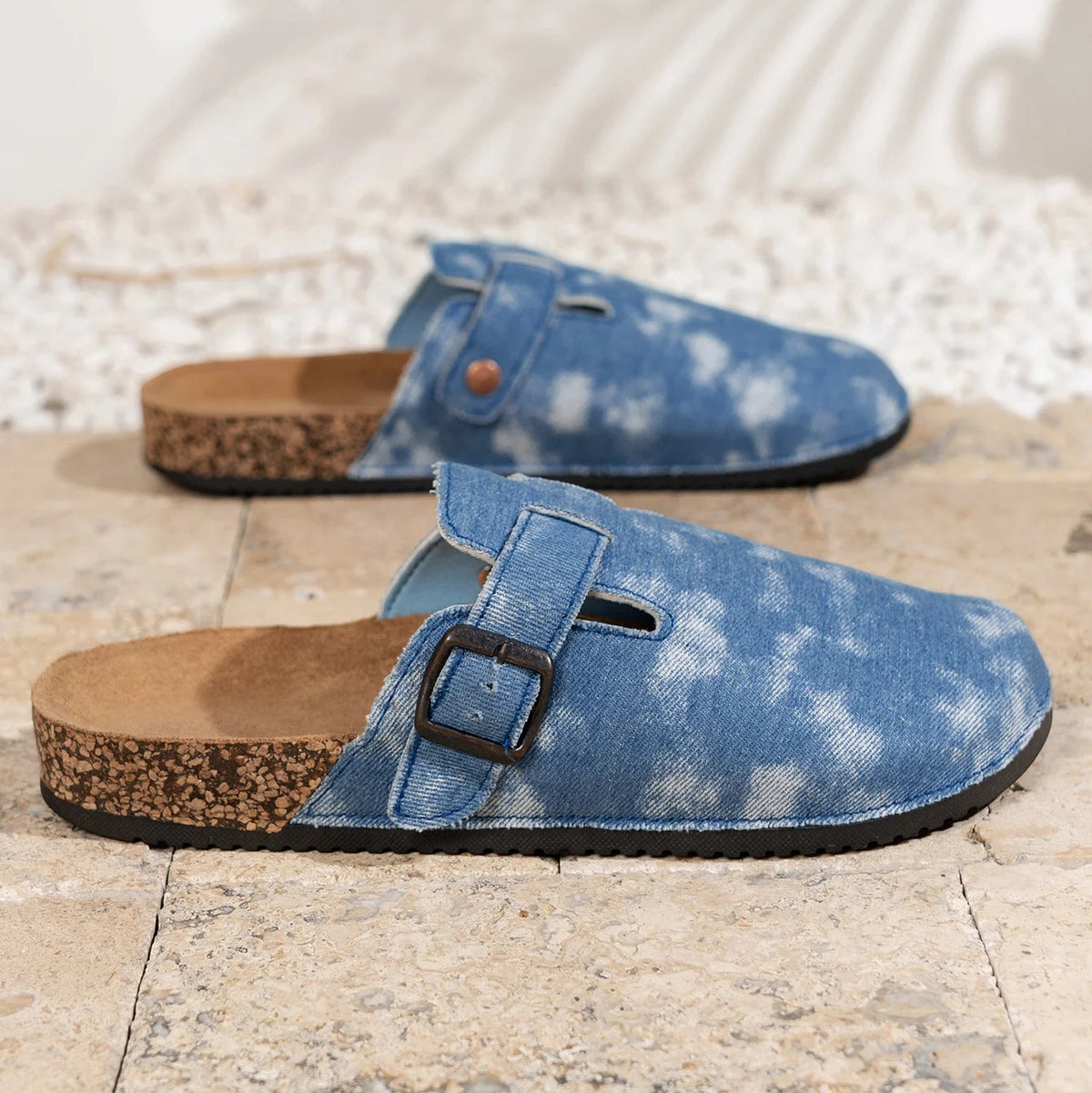Zuecos Lona Hombre | Sin Cordones Suela Corcho