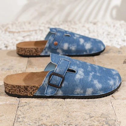 Zuecos Lona Hombre | Sin Cordones Suela Corcho