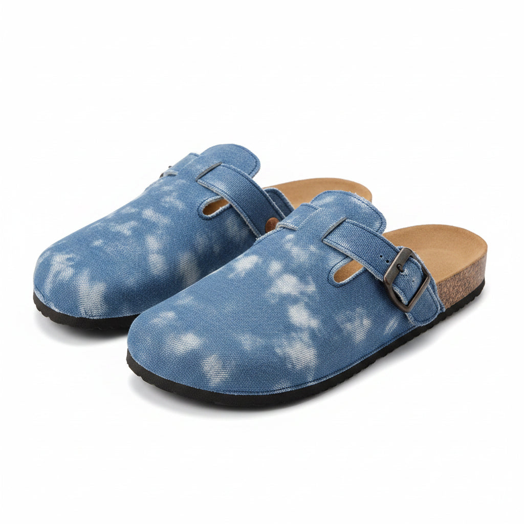 Zuecos Lona Hombre | Sin Cordones Suela Corcho