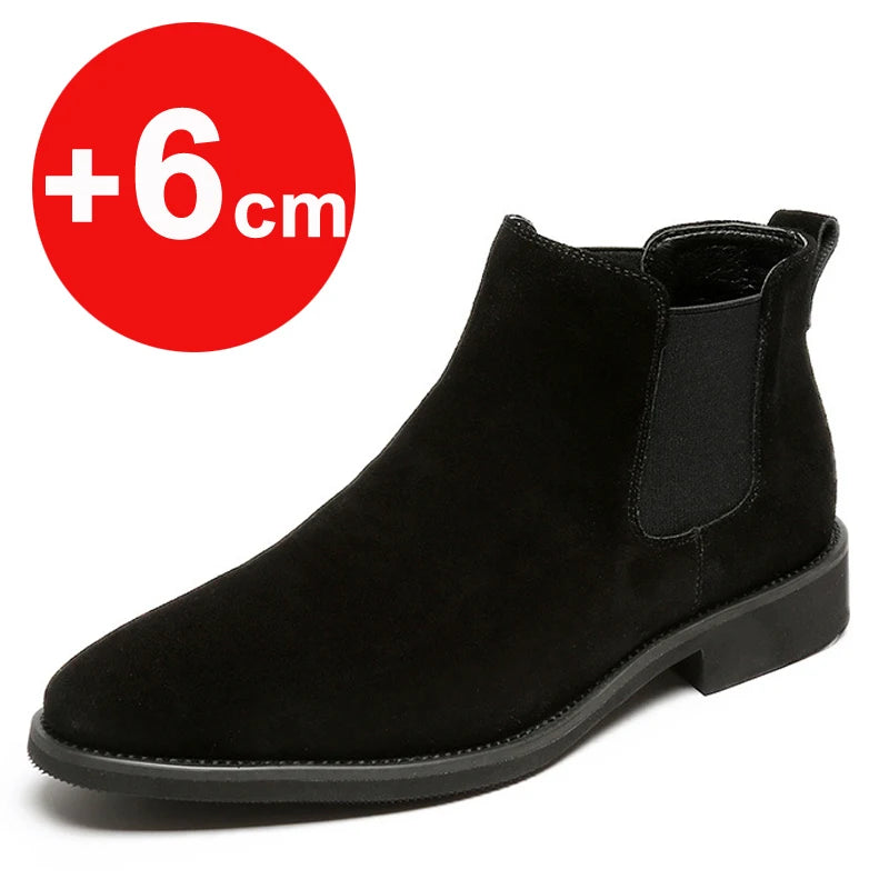 Zapatos Chelsea con Alza Invisible Hombre | 3, 6 y 8 cm