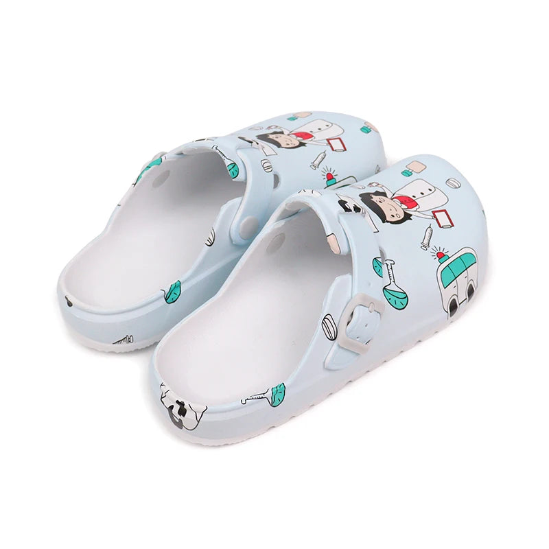 Sanitary Clogs with Women's Drawings