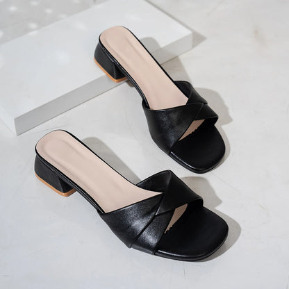 Pantofole estive color caramello da donna