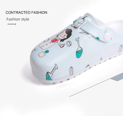 Sanitary Clogs with Women's Drawings