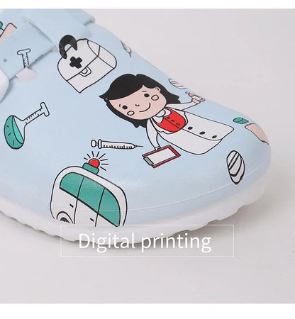 Sanitary Clogs with Women's Drawings