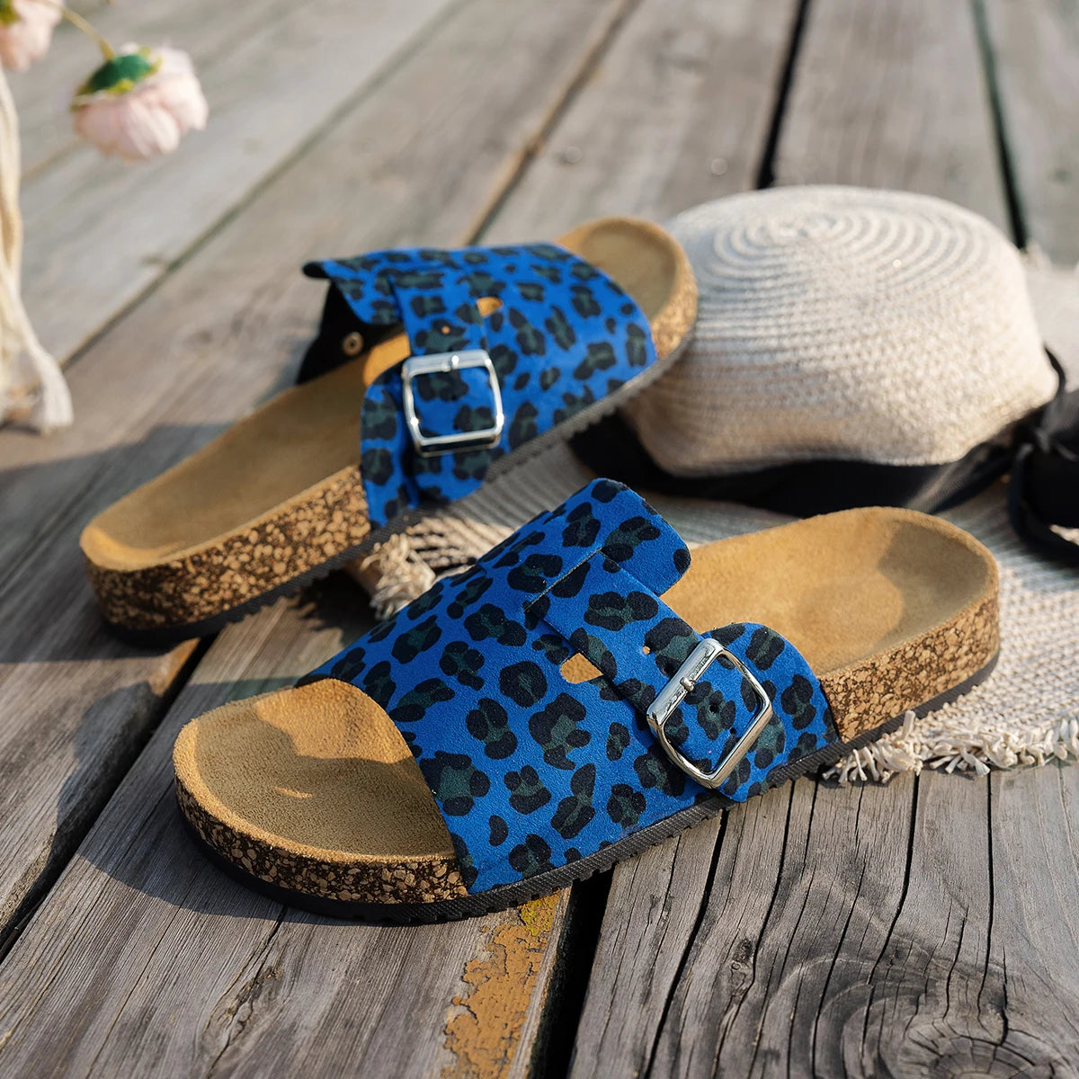 Sandalias Mula Leopardo