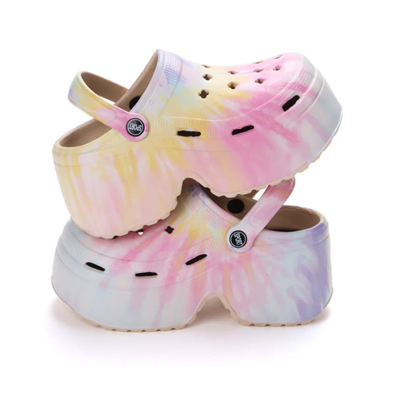 Zuecos de Plataforma Leopardo Verona