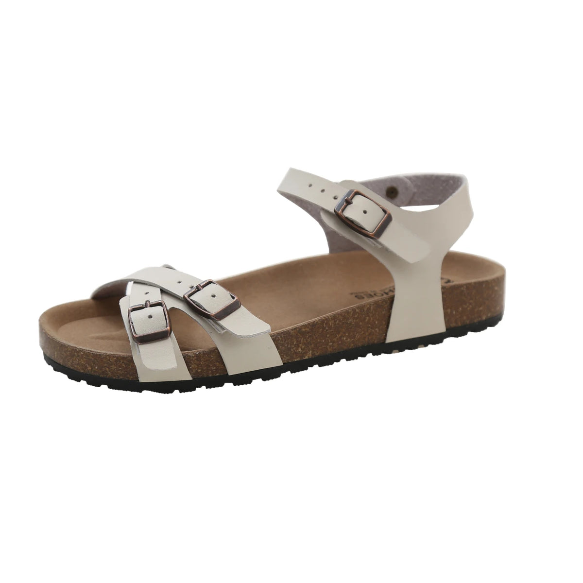 Plateausandalen aus Leder