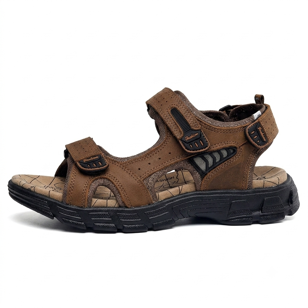 Sandalias Piel Hombre Romanas | Cuero Genuino Confort Verano