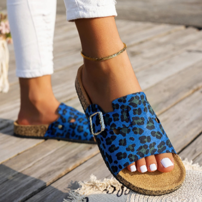 Sandalias Mula Leopardo