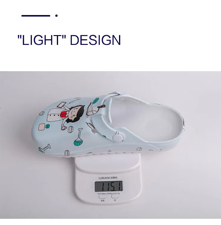 Sanitary Clogs with Women's Drawings