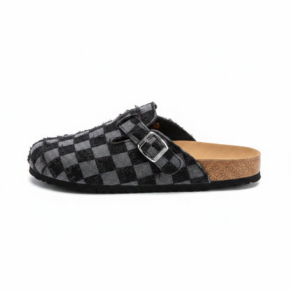 Zuecos Denim Hombre | Sin Cordones Suela Corcho