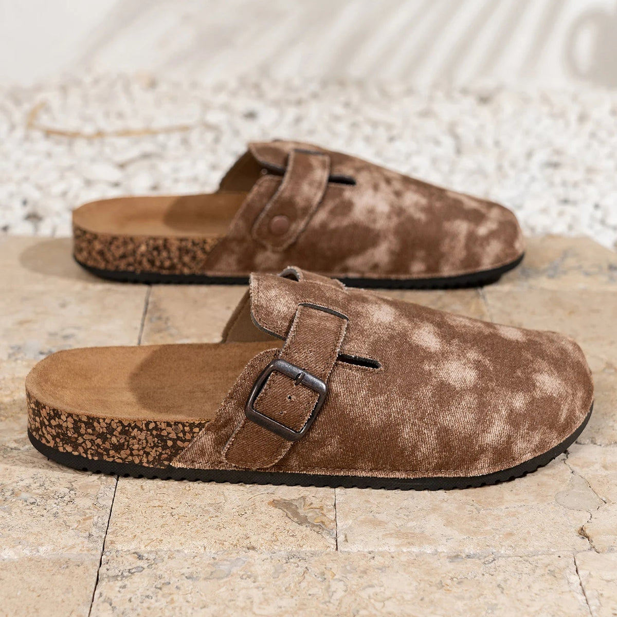 Zuecos Lona Hombre | Sin Cordones Suela Corcho