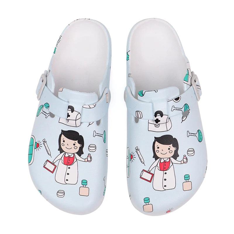 Sanitary Clogs with Women's Drawings