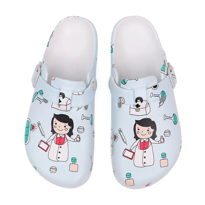 Sanitary Clogs with Women's Drawings