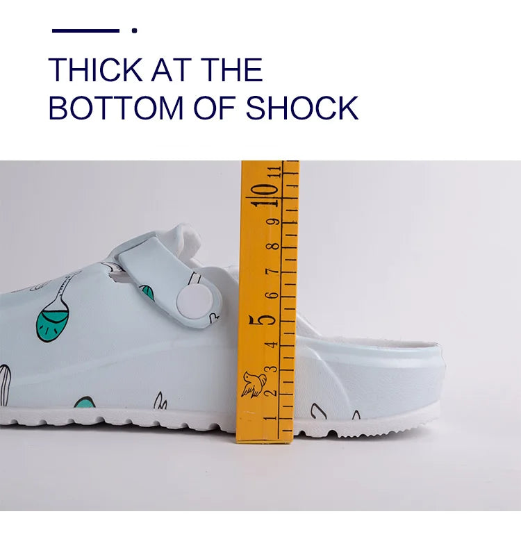 Sanitary Clogs with Women's Drawings