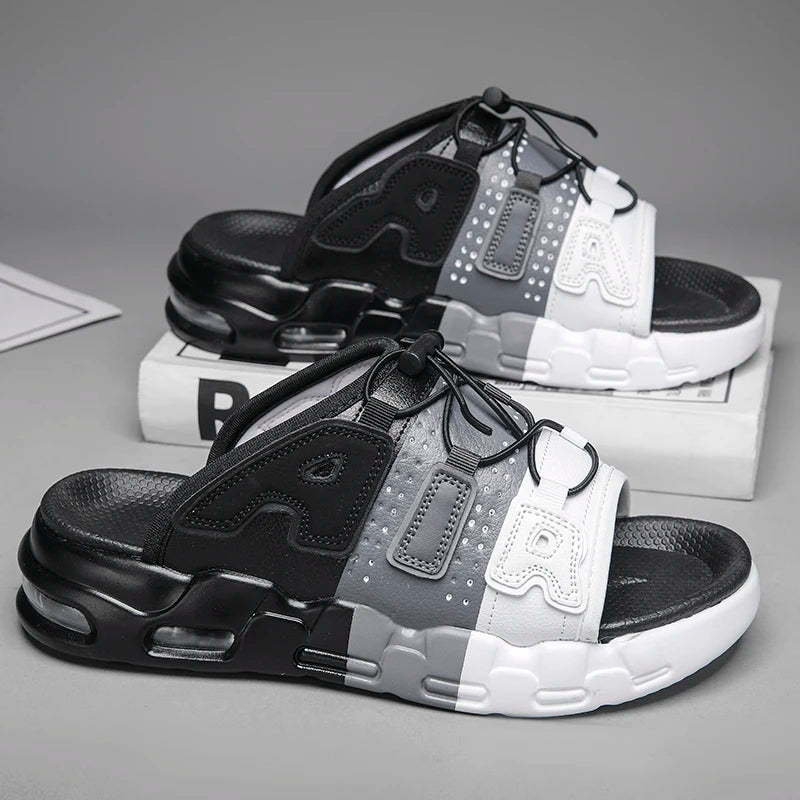Chanclas uptempo blancas