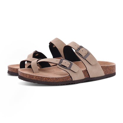 Women's Flat Leather Sandals