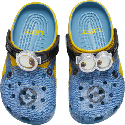 zuecos tipo crocs minions lateral