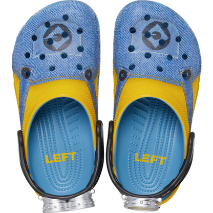 crocs de minions ventilación y suela