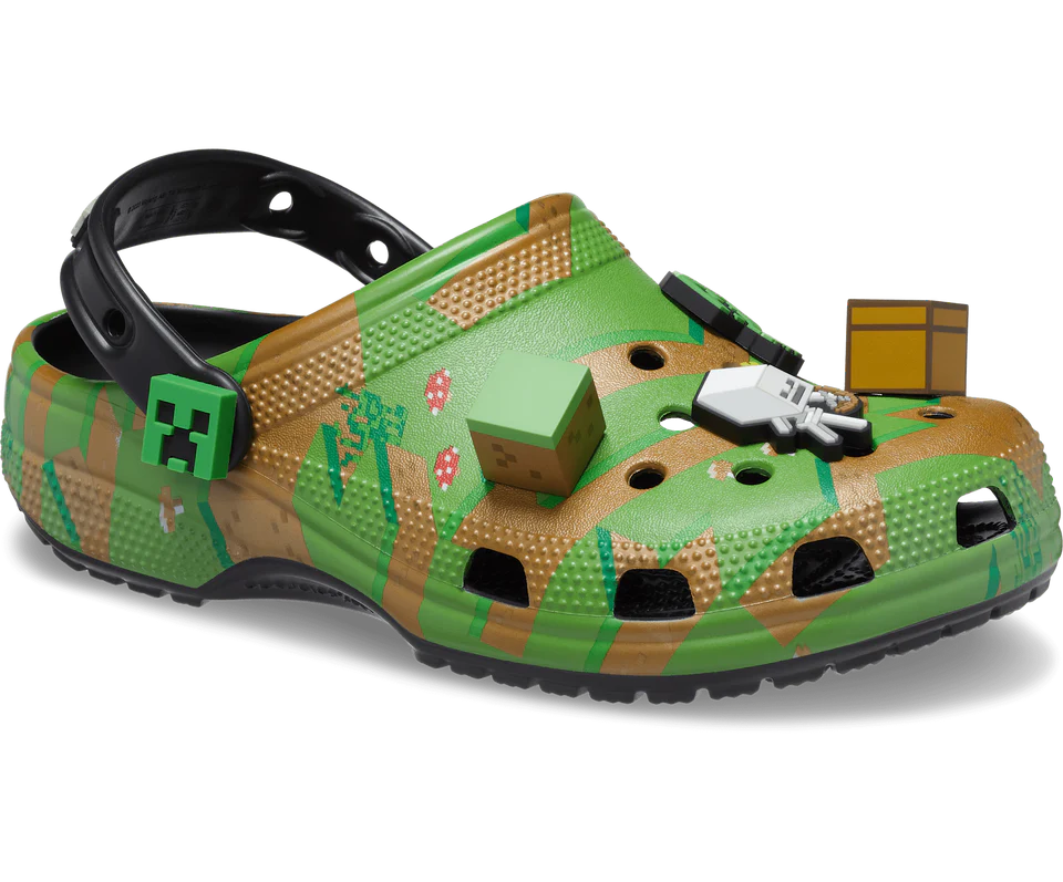 crocs minecraft niño suela antideslizante