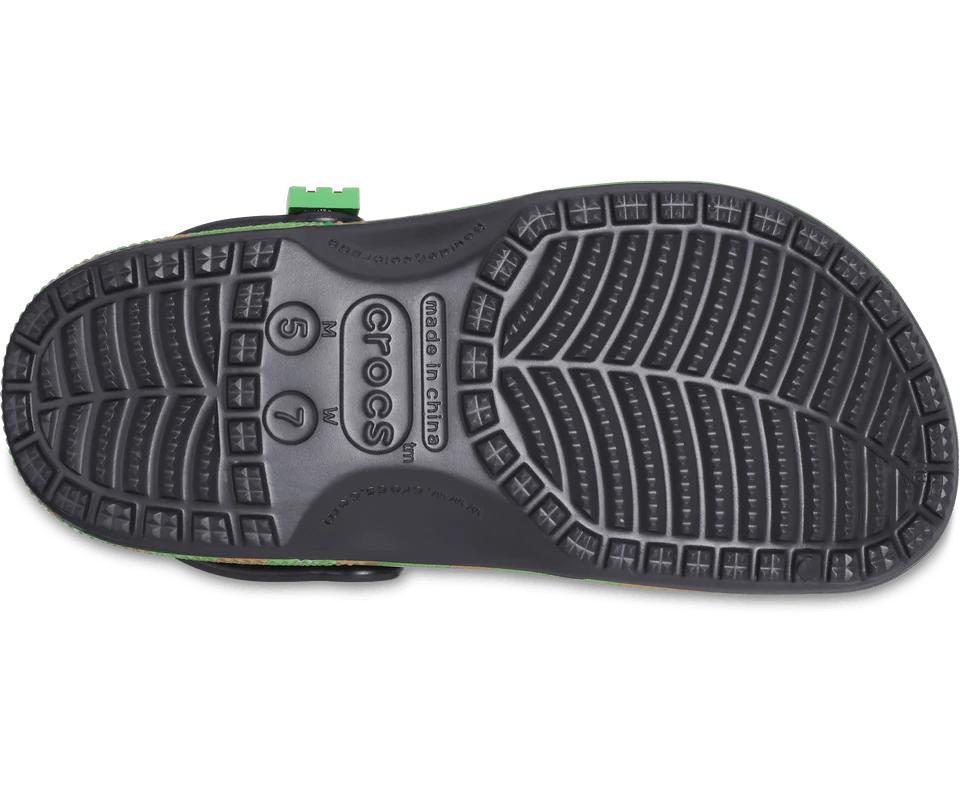 crocs minecraft niño parte trasera