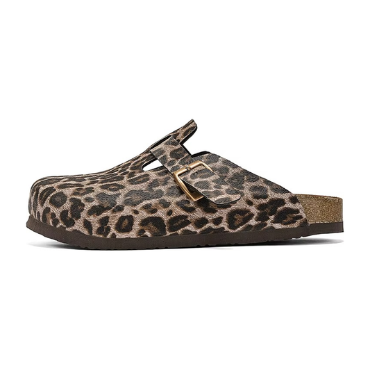 Zuecos Corcho Leopardo - Don Zapas