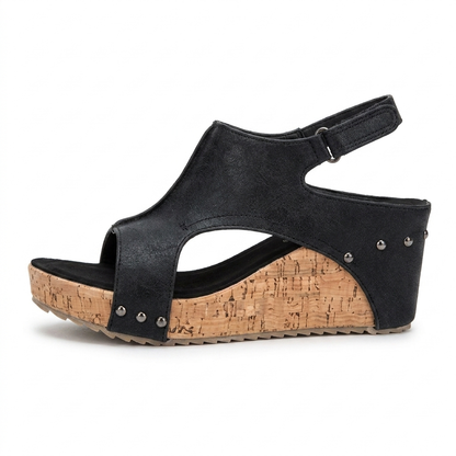 Sandalias elegantes de tacón