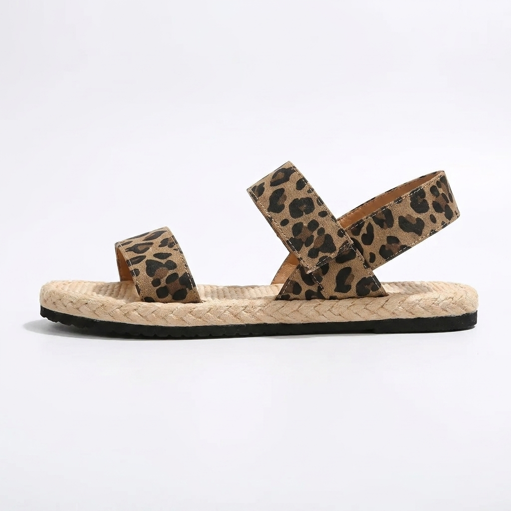 Sandalias planas leopardo Urban - perfil