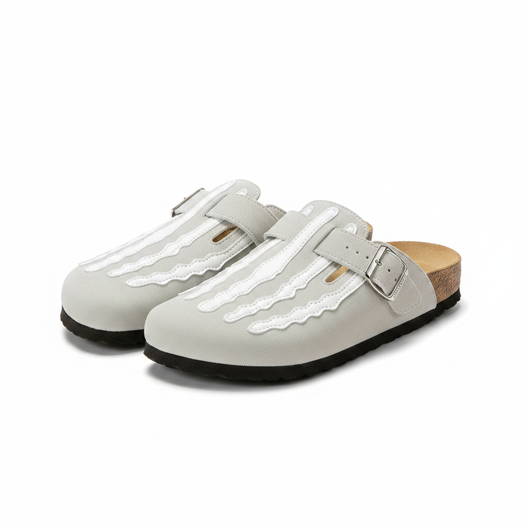 Sandalias esqueleto estampadas