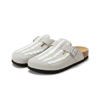 Sandalias esqueleto estampadas