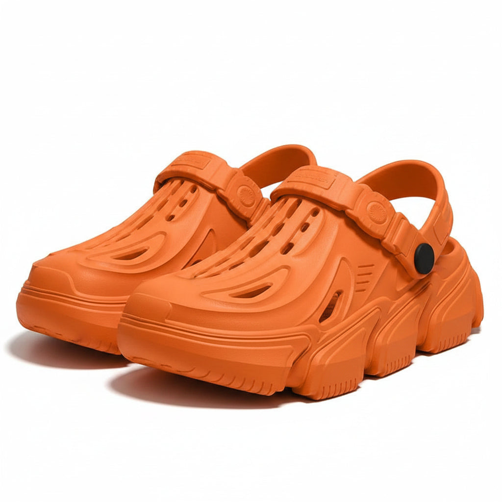 zuecos hombre EVA colores suela gruesa vista lateral
