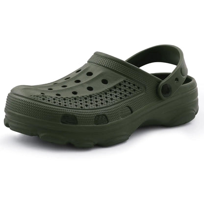 zuecos transpirables unisex playa piscina verano negro